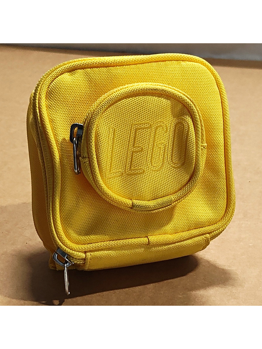 LEGO Mini Yellow Backpack Solid Polyester Zip Closure w/ Adjustable Straps